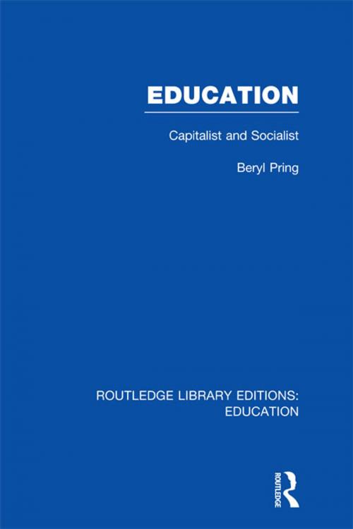 Cover of the book Education (RLE Edu L) by Beryl Pring, Taylor and Francis