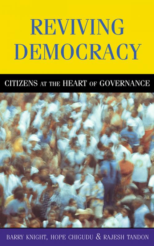 Cover of the book Reviving Democracy by Barry Knight, Rajesh Tandon, Taylor and Francis