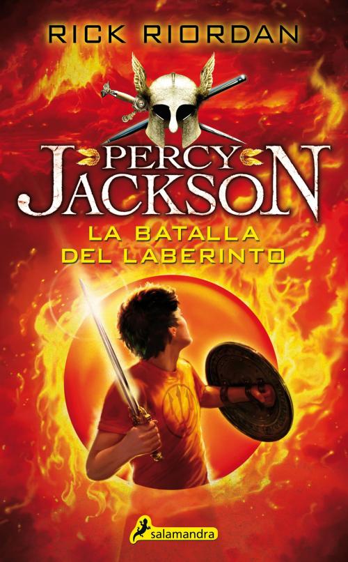 Cover of the book La batalla del laberinto by Rick Riordan, Ediciones Salamandra