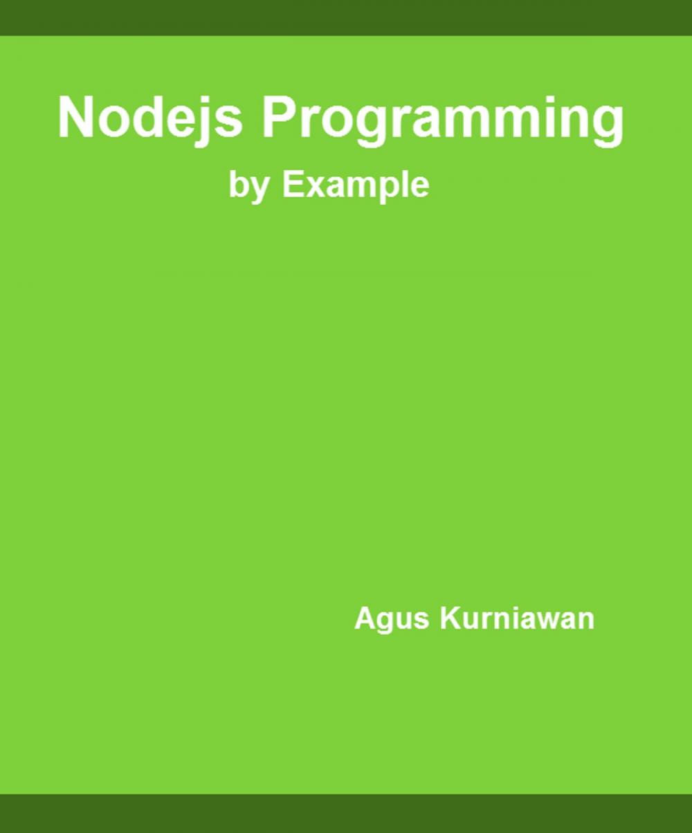 Big bigCover of Nodejs Programming By Example