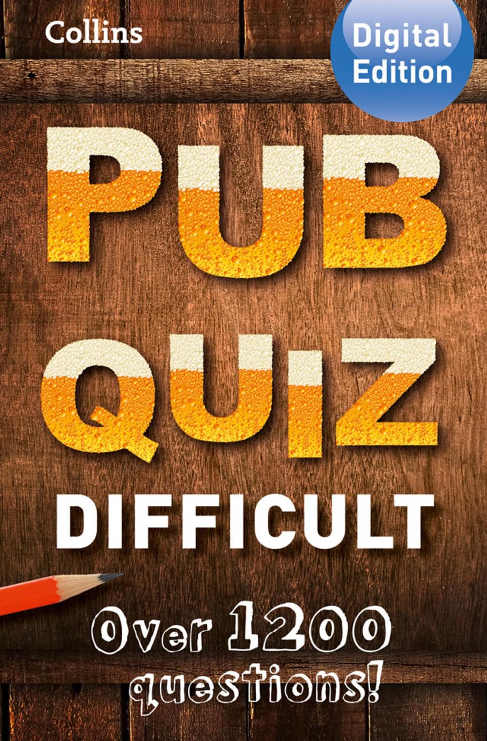 Big bigCover of Collins Pub Quiz (Difficult)