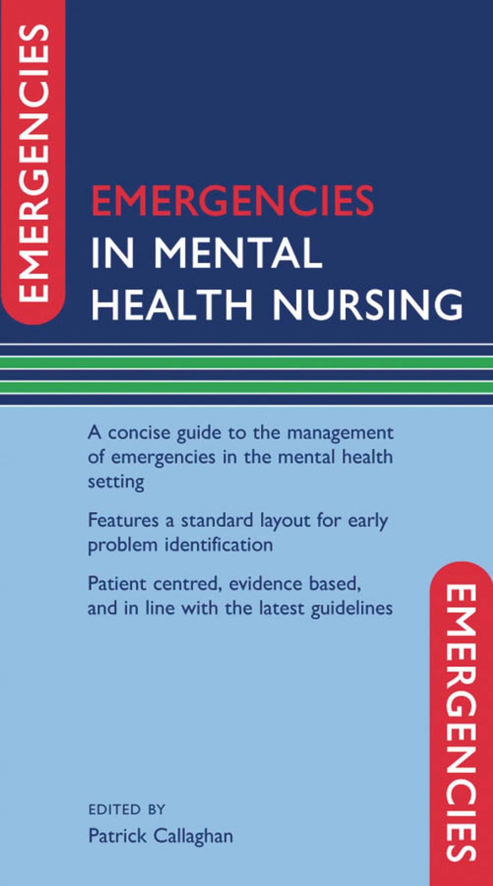 Big bigCover of Emergencies in Mental Health Nursing