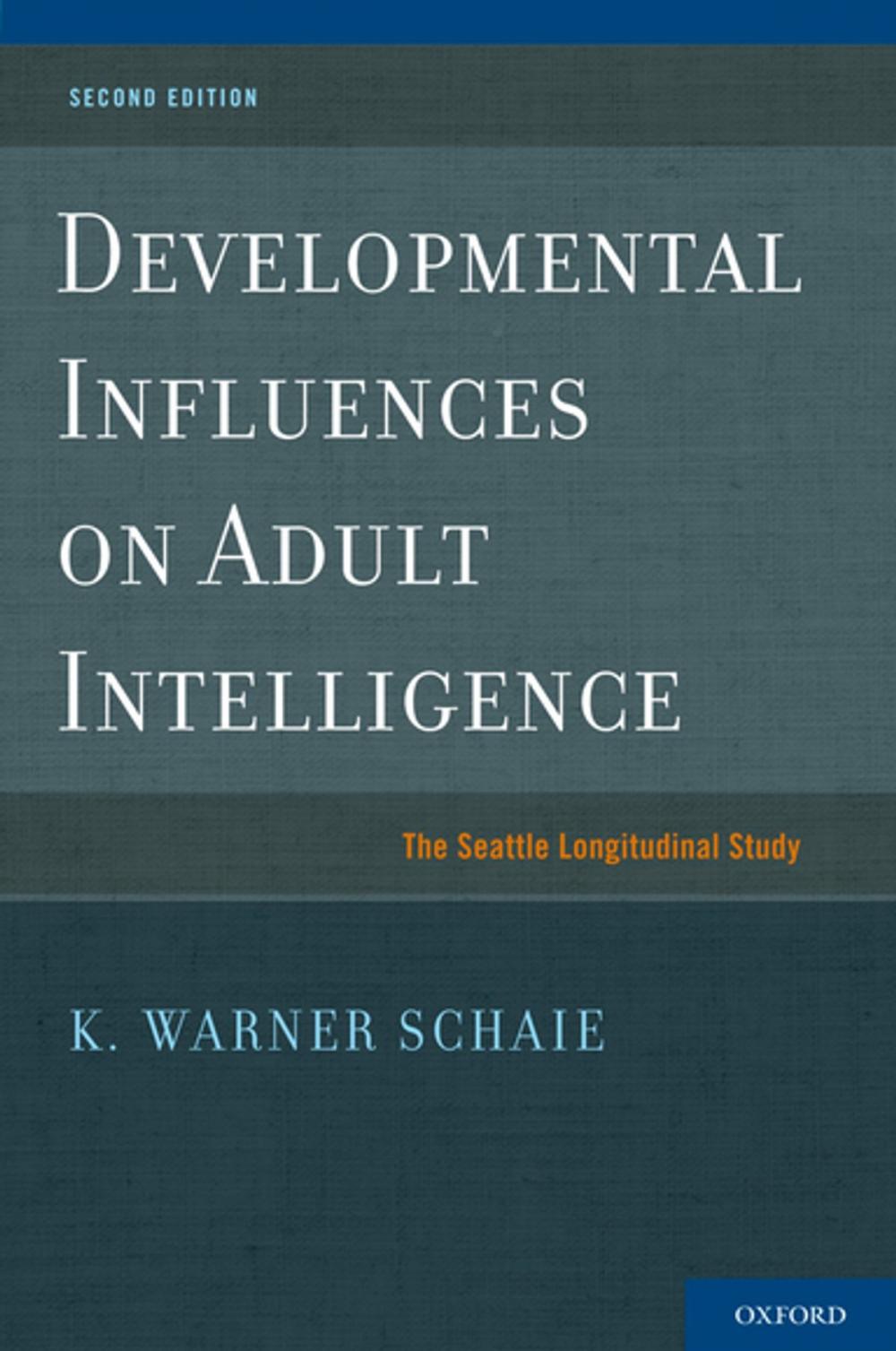 Big bigCover of Developmental Influences on Adult Intelligence