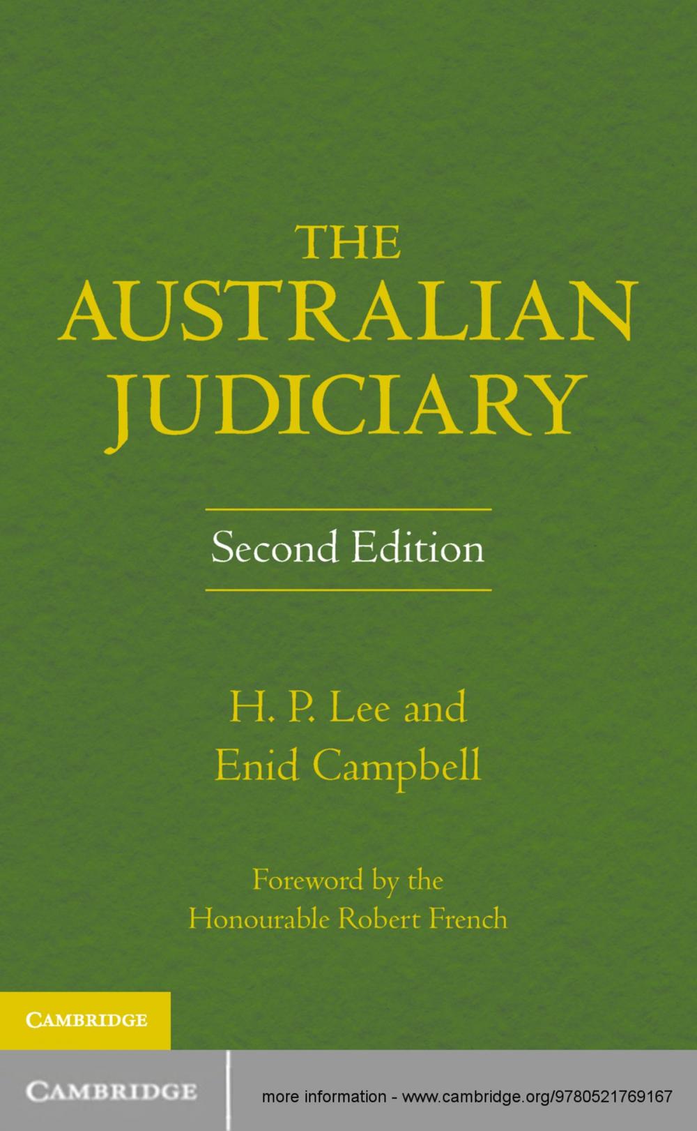 Big bigCover of The Australian Judiciary