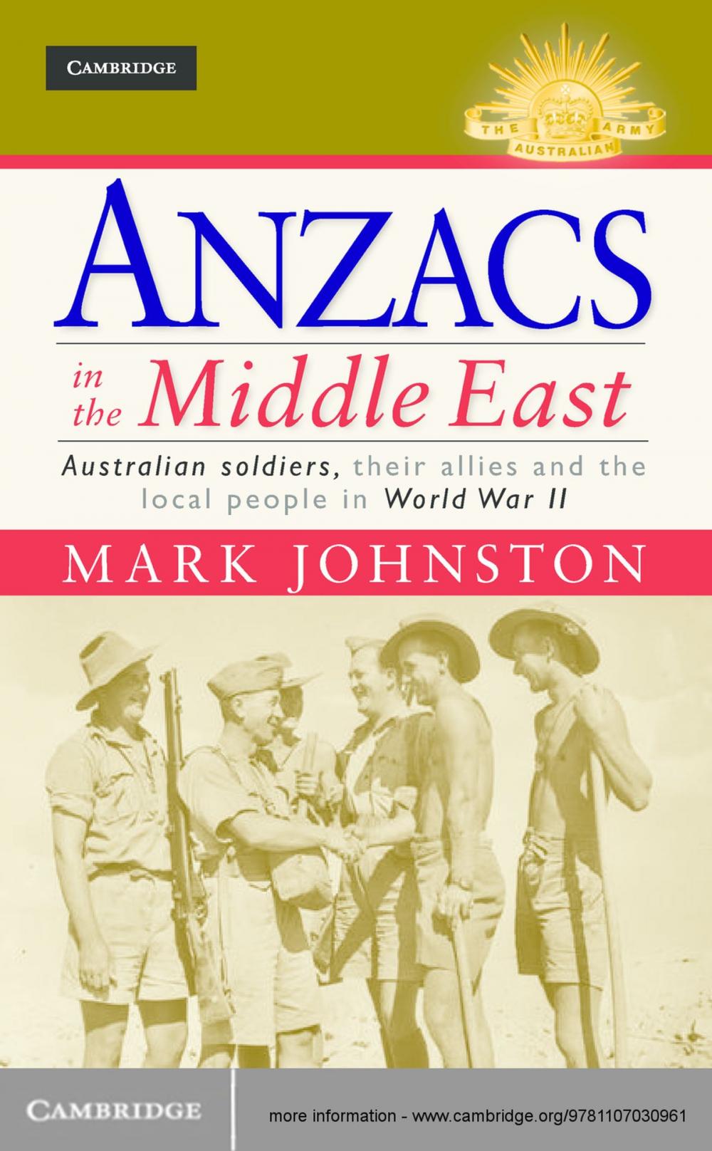 Big bigCover of Anzacs in the Middle East