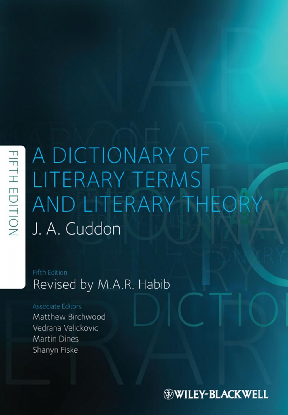 Big bigCover of A Dictionary of Literary Terms and Literary Theory