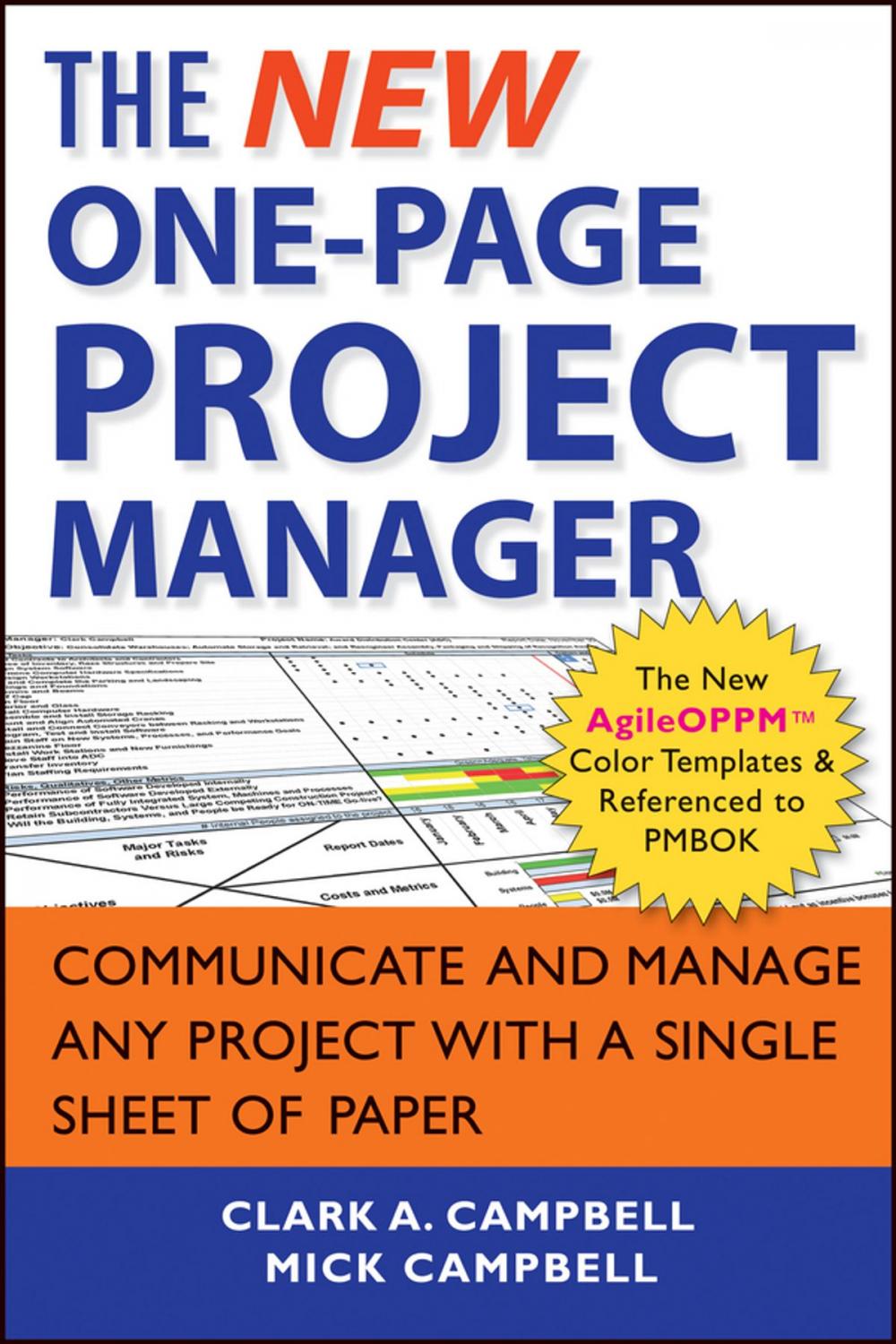 Big bigCover of The New One-Page Project Manager