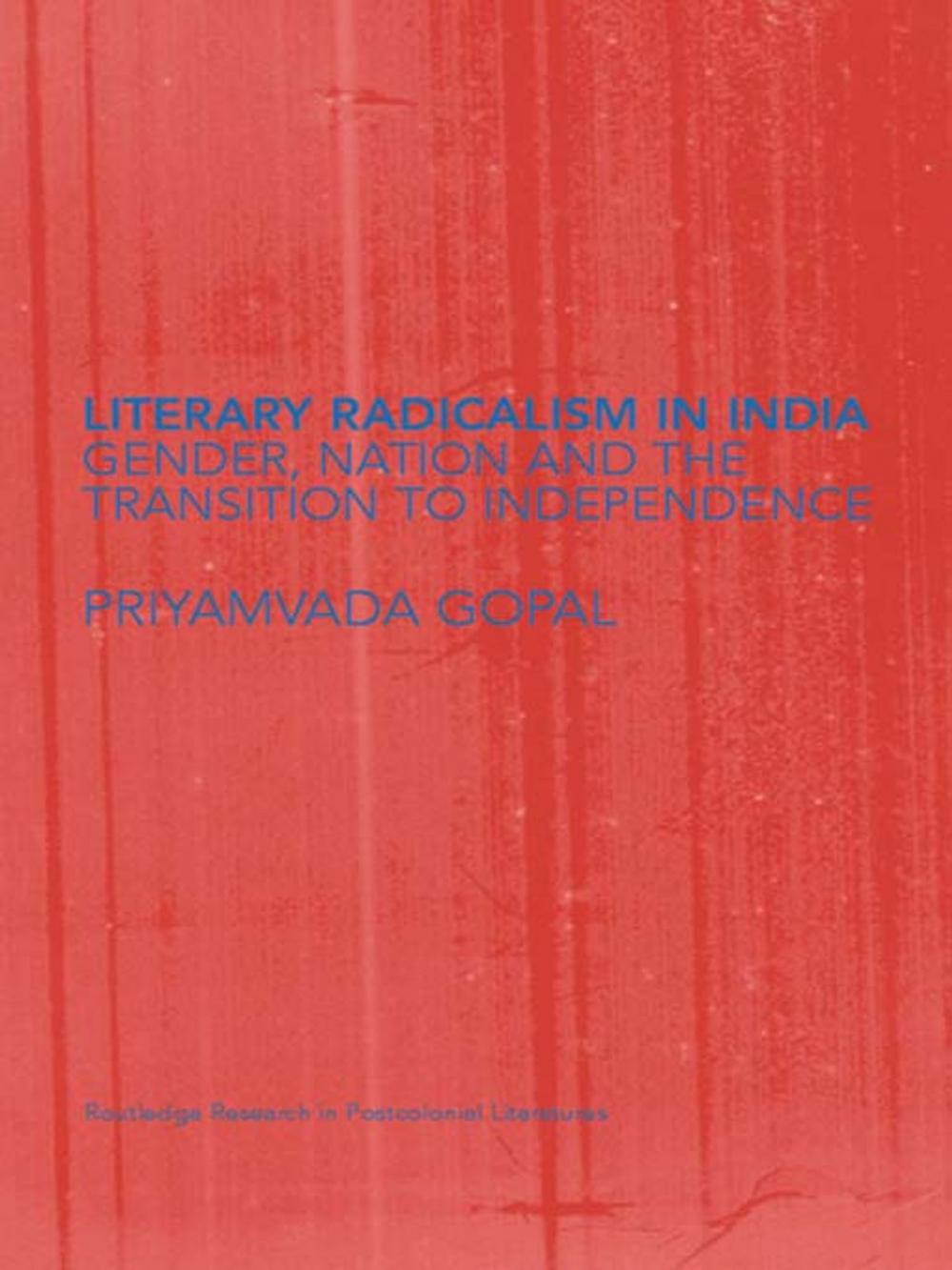 Big bigCover of Literary Radicalism in India