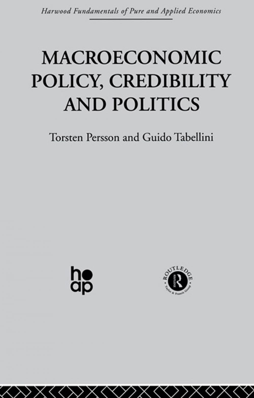 Big bigCover of Macroeconomic Policy, Credibility and Politics