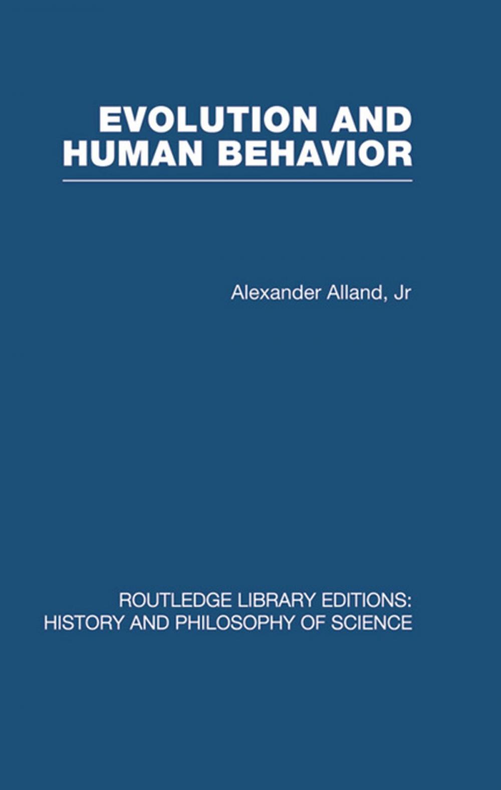 Big bigCover of Evolution and Human Behaviour