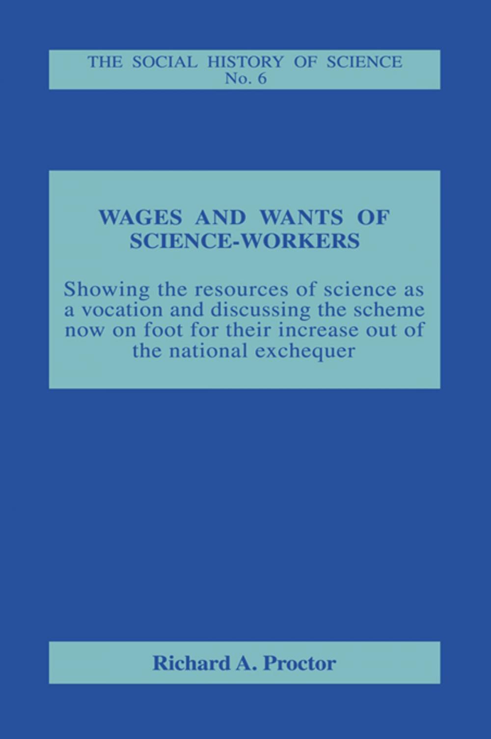 Big bigCover of Wages and Wants of Science Work