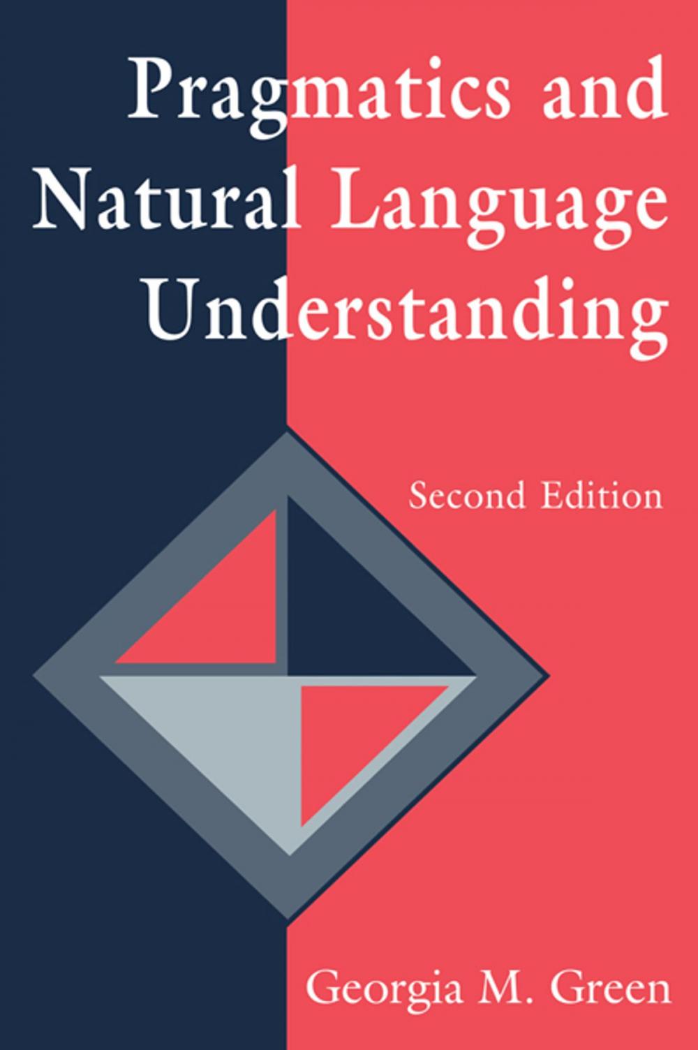 Big bigCover of Pragmatics and Natural Language Understanding