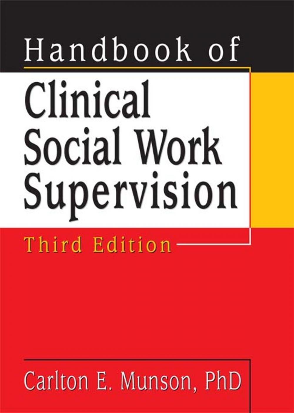 Big bigCover of Handbook of Clinical Social Work Supervision