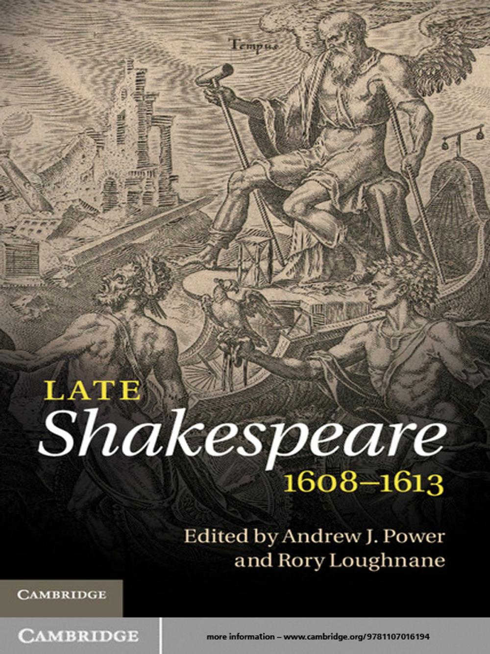 Big bigCover of Late Shakespeare, 1608–1613