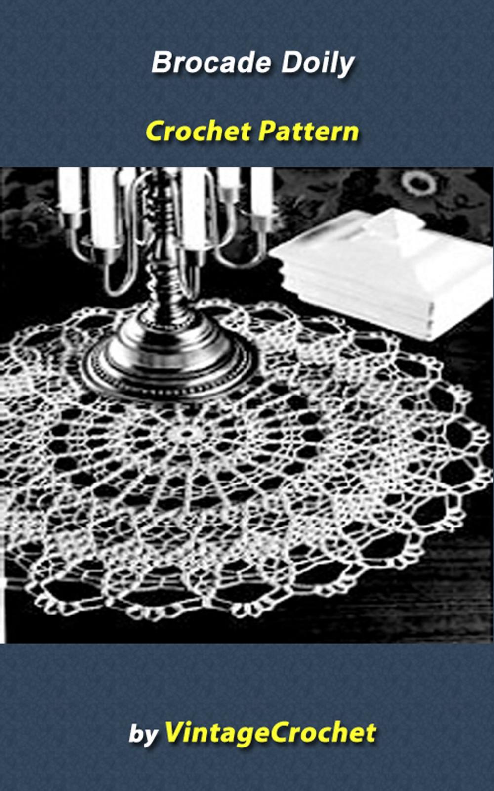 Big bigCover of Brocade Doily Vintage Crochet Pattern eBook