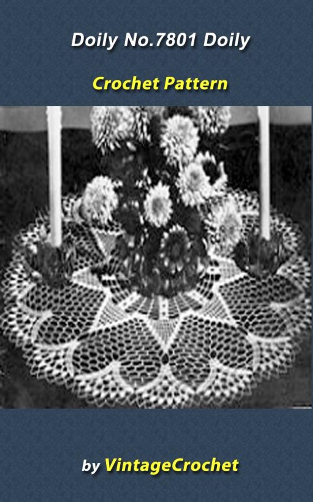 Big bigCover of Doily No.7801 Vintage Crochet Pattern