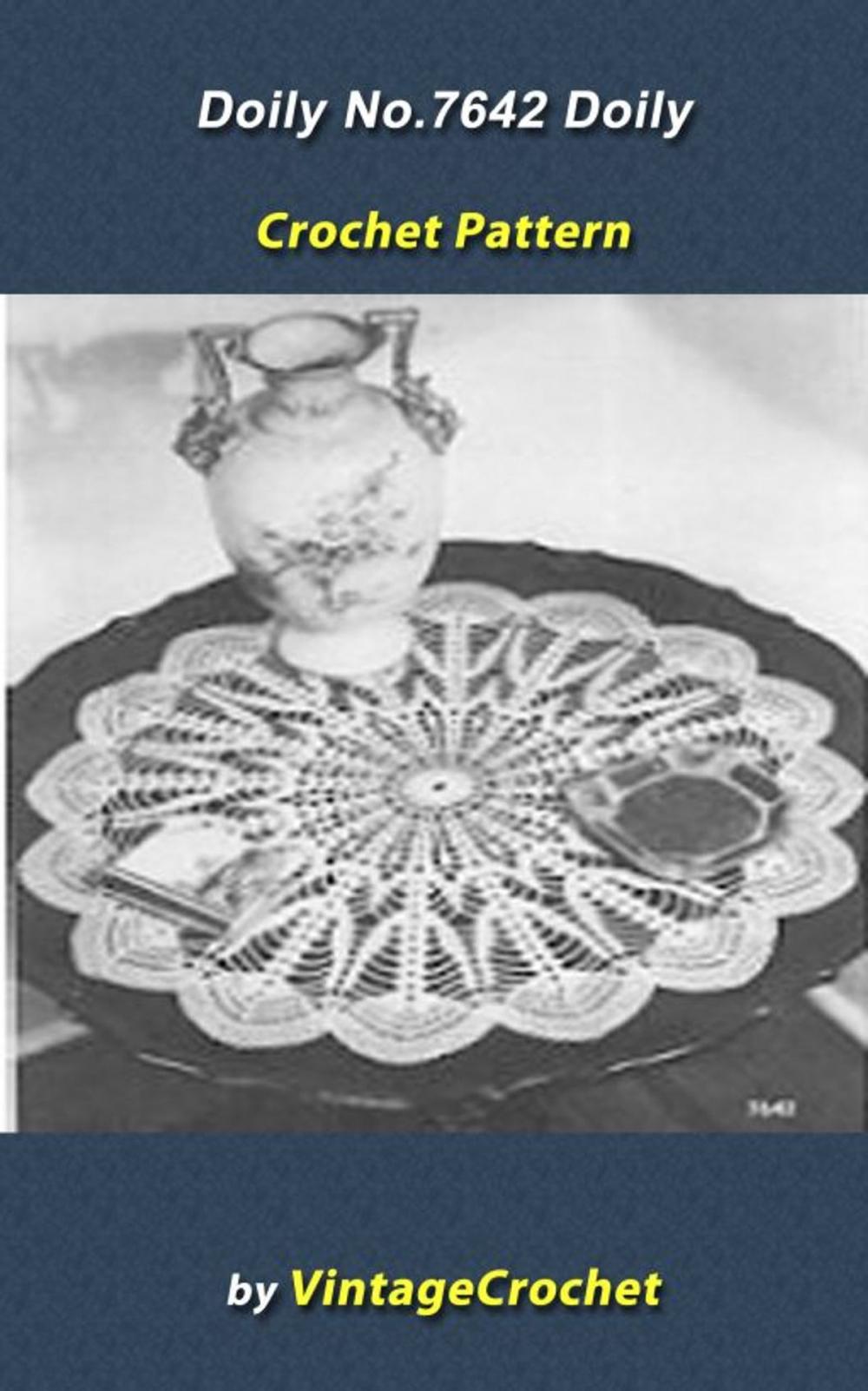 Big bigCover of Doily No.7642 Vintage Crochet Pattern eBook