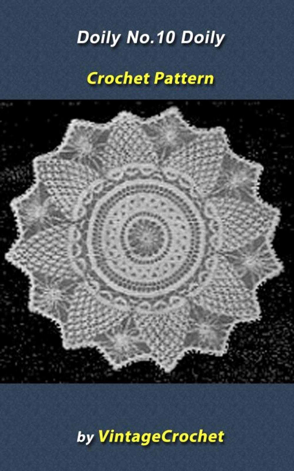 Big bigCover of Doily No.10 Vintage Crochet Pattern eBook