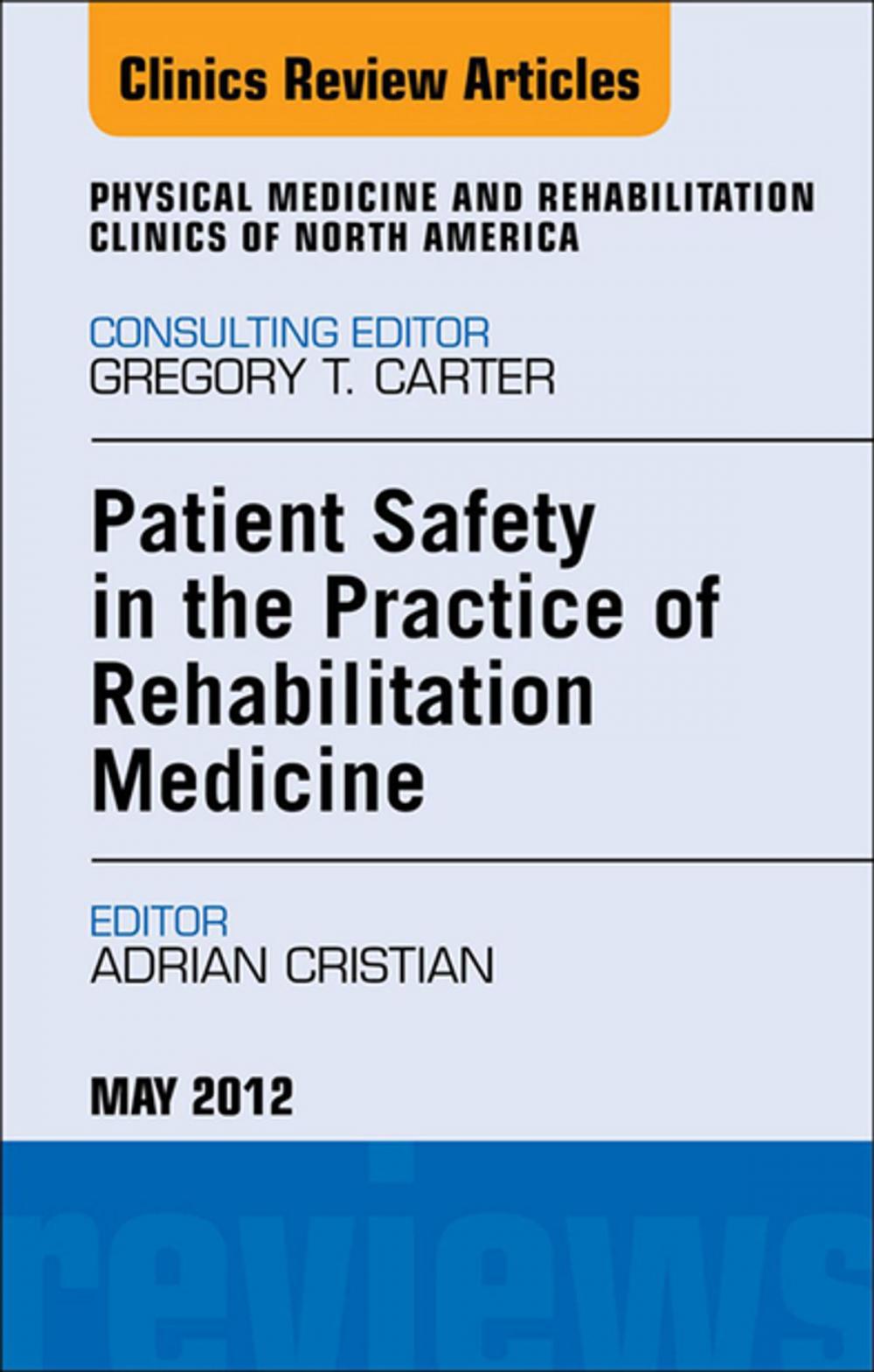 Big bigCover of Patient Safety in Rehabilitation Medicine, An Issue of Physical Medicine and Rehabilitation Clinics - E-Book