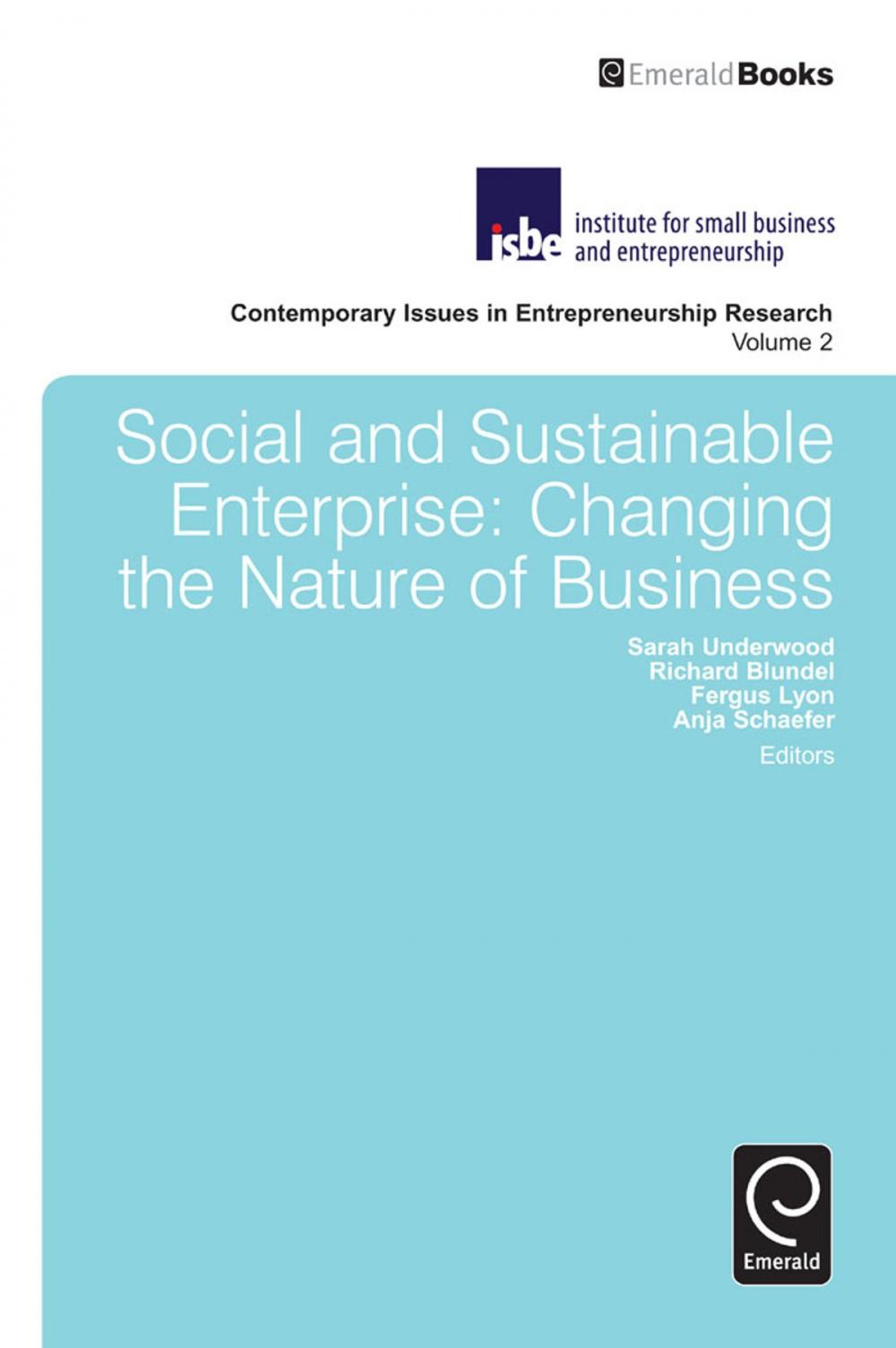 Big bigCover of Social and Sustainable Enterprise