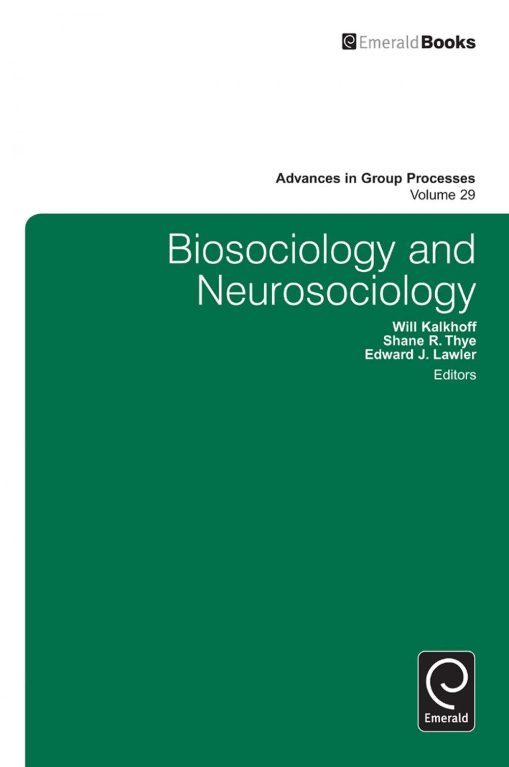 Big bigCover of Biosociology and Neurosociology