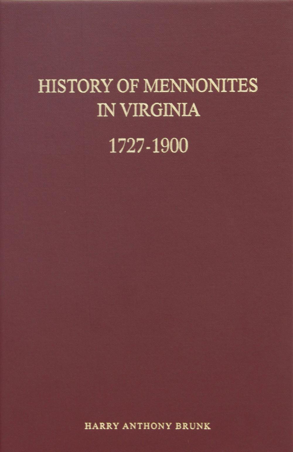 Big bigCover of History of Mennonites in Virginia