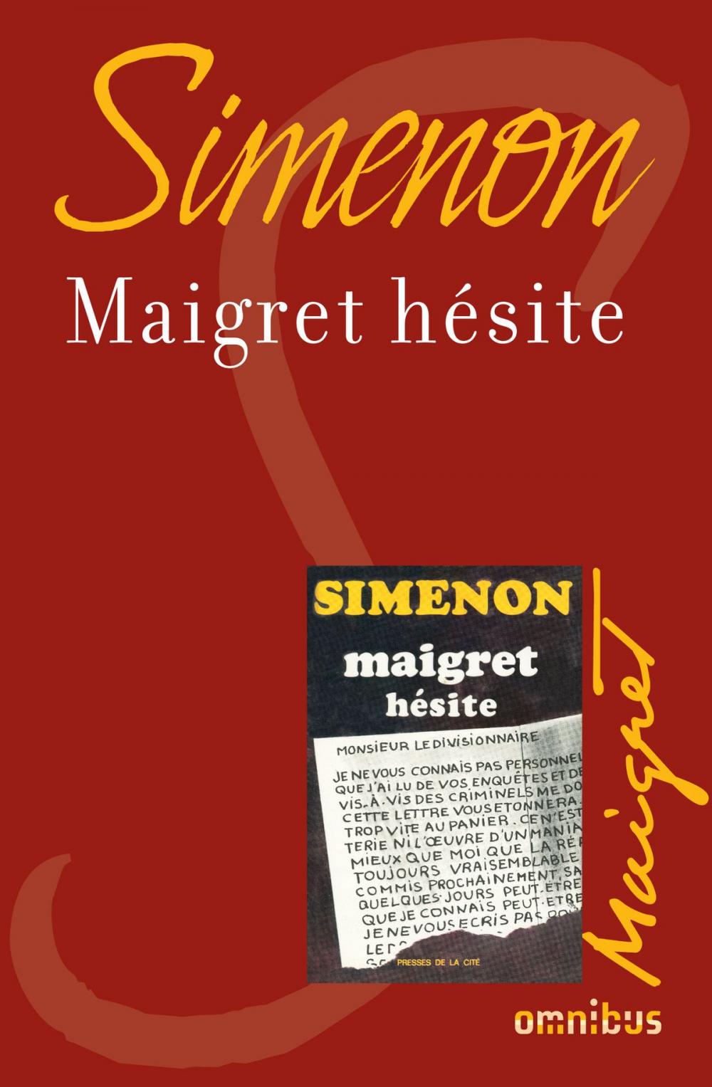 Big bigCover of Maigret hésite
