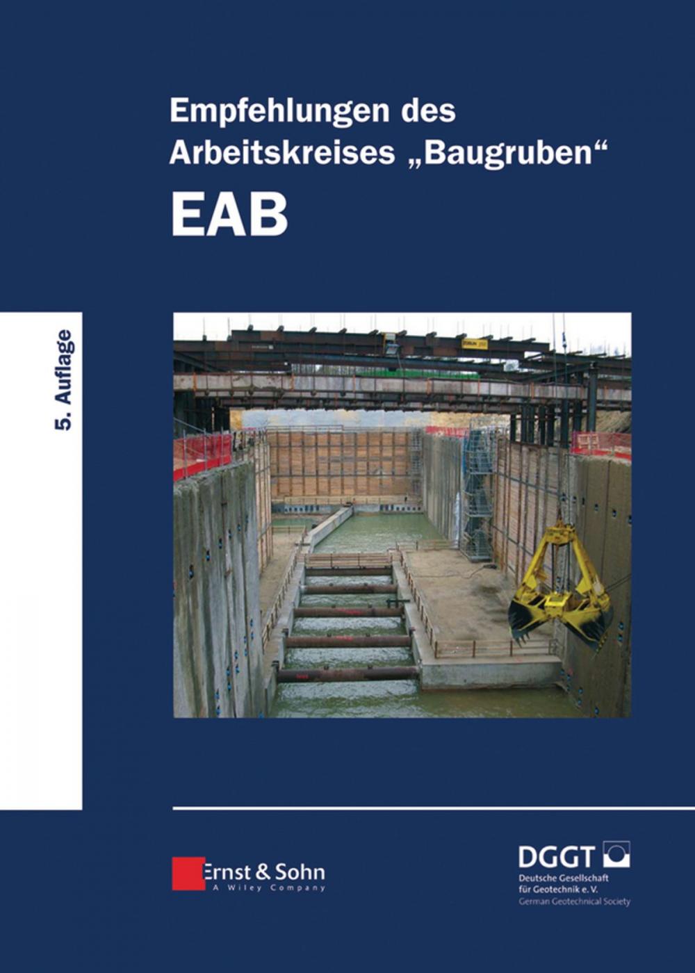 Big bigCover of Empfehlungen des Arbeitskreises "Baugruben" (EAB)