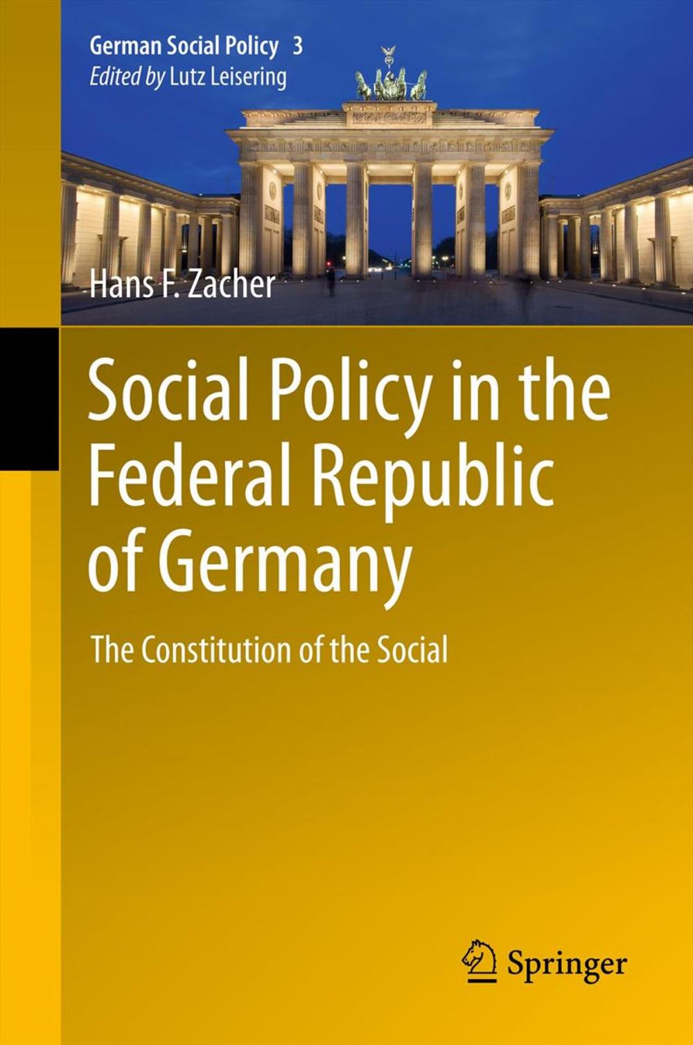 Big bigCover of Social Policy in the Federal Republic of Germany