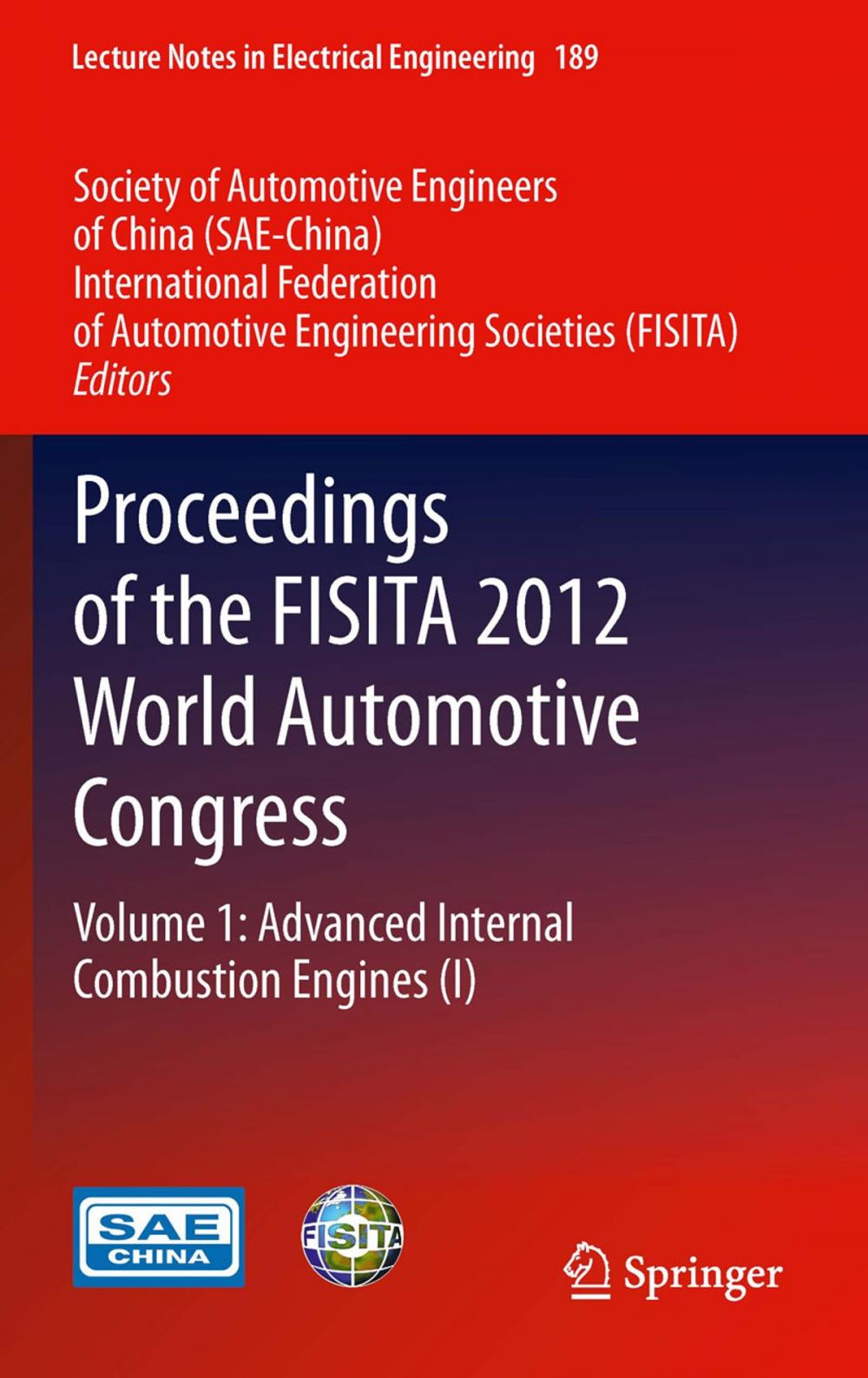 Big bigCover of Proceedings of the FISITA 2012 World Automotive Congress