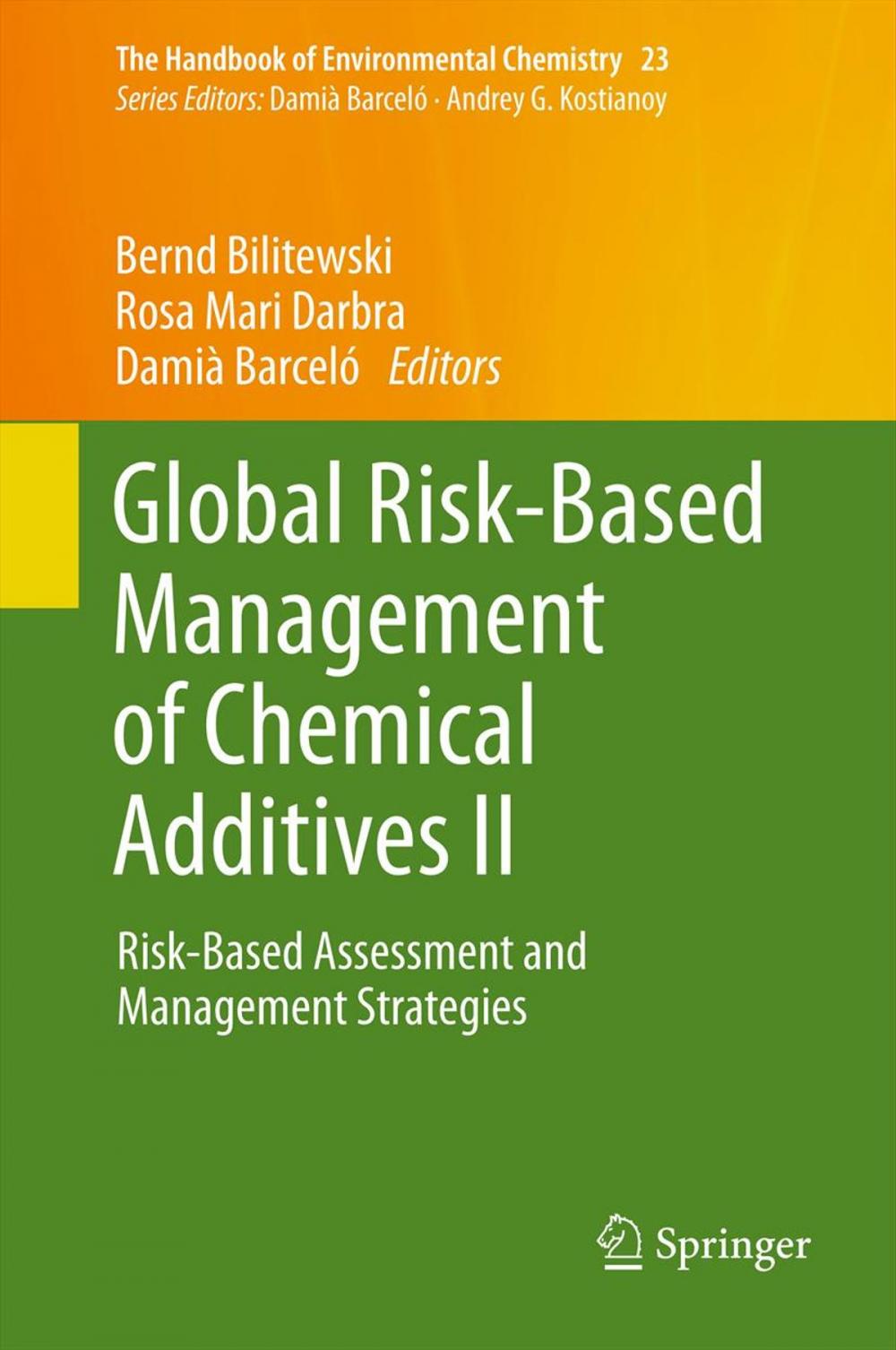 Big bigCover of Global Risk-Based Management of Chemical Additives II