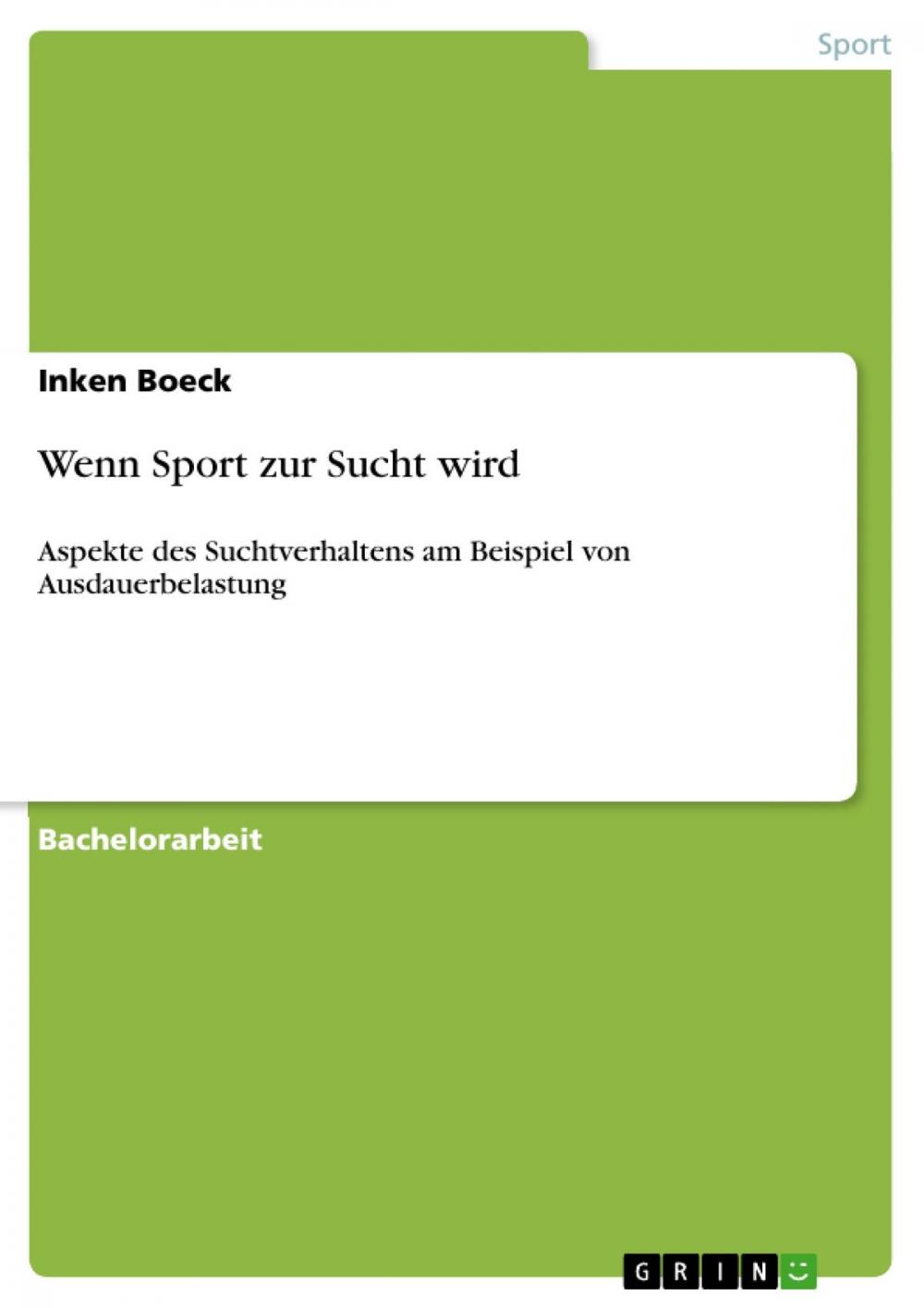 Big bigCover of Wenn Sport zur Sucht wird