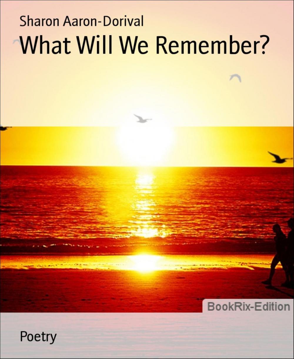 Big bigCover of What Will We Remember?