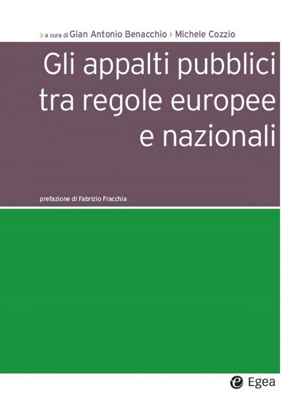 Big bigCover of Gli appalti pubblici tra regole europee e nazionali