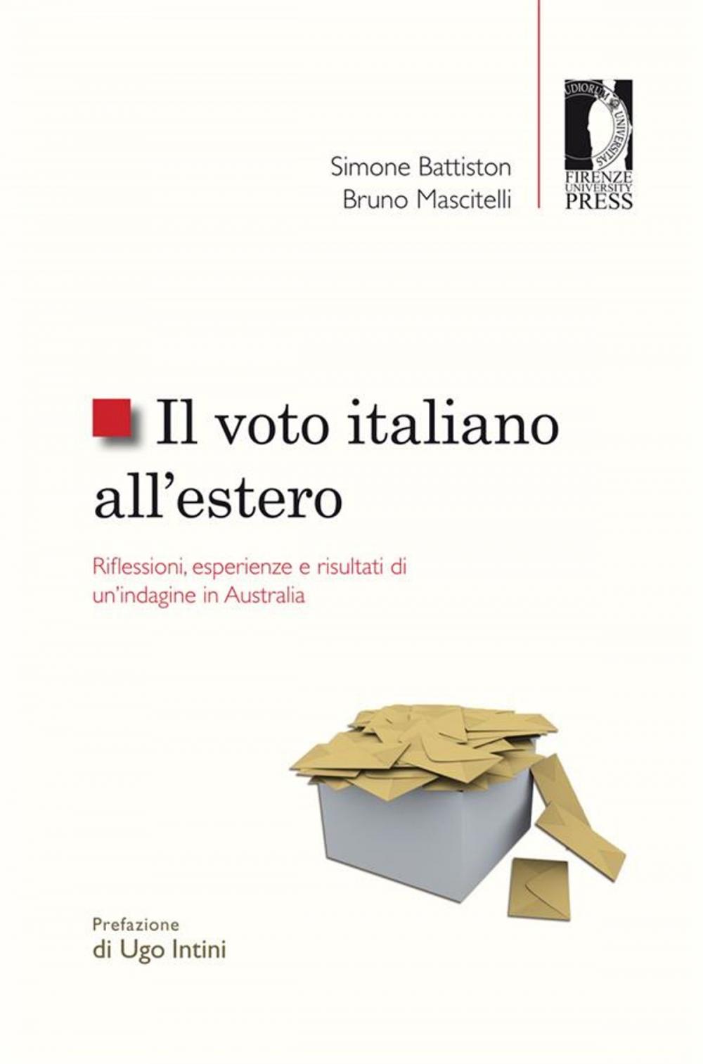 Big bigCover of Il voto italiano all’estero. Riflessioni, esperienze e risultati di un’indagine in Australia