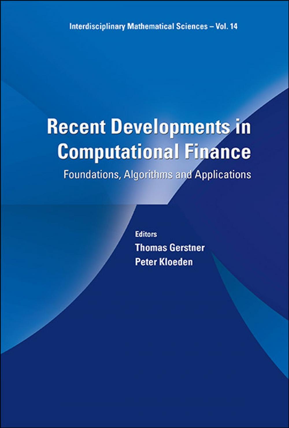 Big bigCover of Recent Developments in Computational Finance