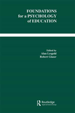 Cover of the book Foundations for A Psychology of Education by Jason M. Troyer