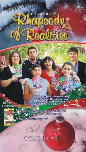 Cover of the book Rhapsody of Realities December 2012 Edition by Chris Oyakhilome