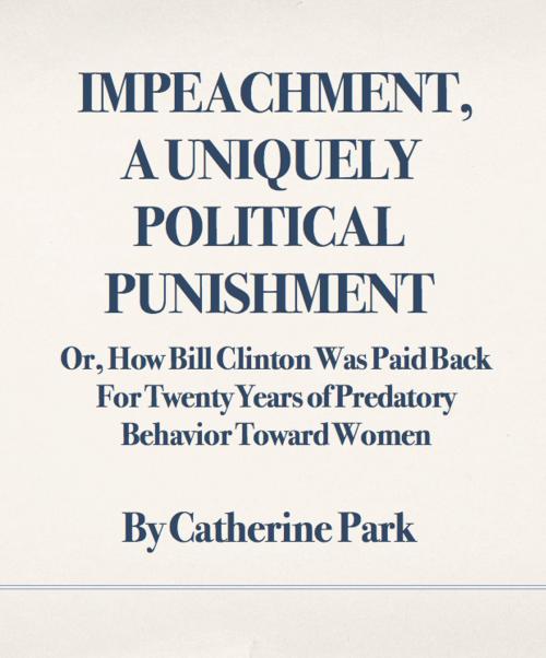 Cover of the book Impeachment, A Uniquely Political Punishment by Catherine Park, Catherine Park