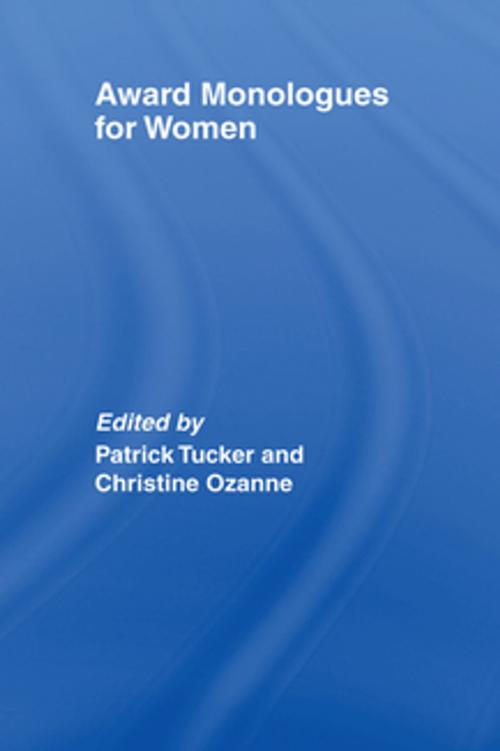 Cover of the book Award Monologues for Women by , Taylor and Francis