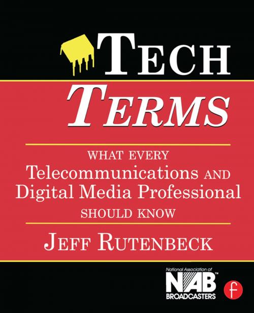 Cover of the book Tech Terms by Jeff Rutenbeck, Taylor and Francis