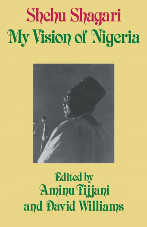 Cover of the book My Vision of Nigeria by Aminu Tijjani, David Williams, Taylor and Francis