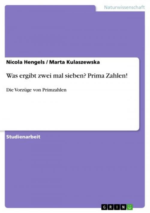 Cover of the book Was ergibt zwei mal sieben? Prima Zahlen! by Nicola Hengels, Marta Kulaszewska, GRIN Verlag