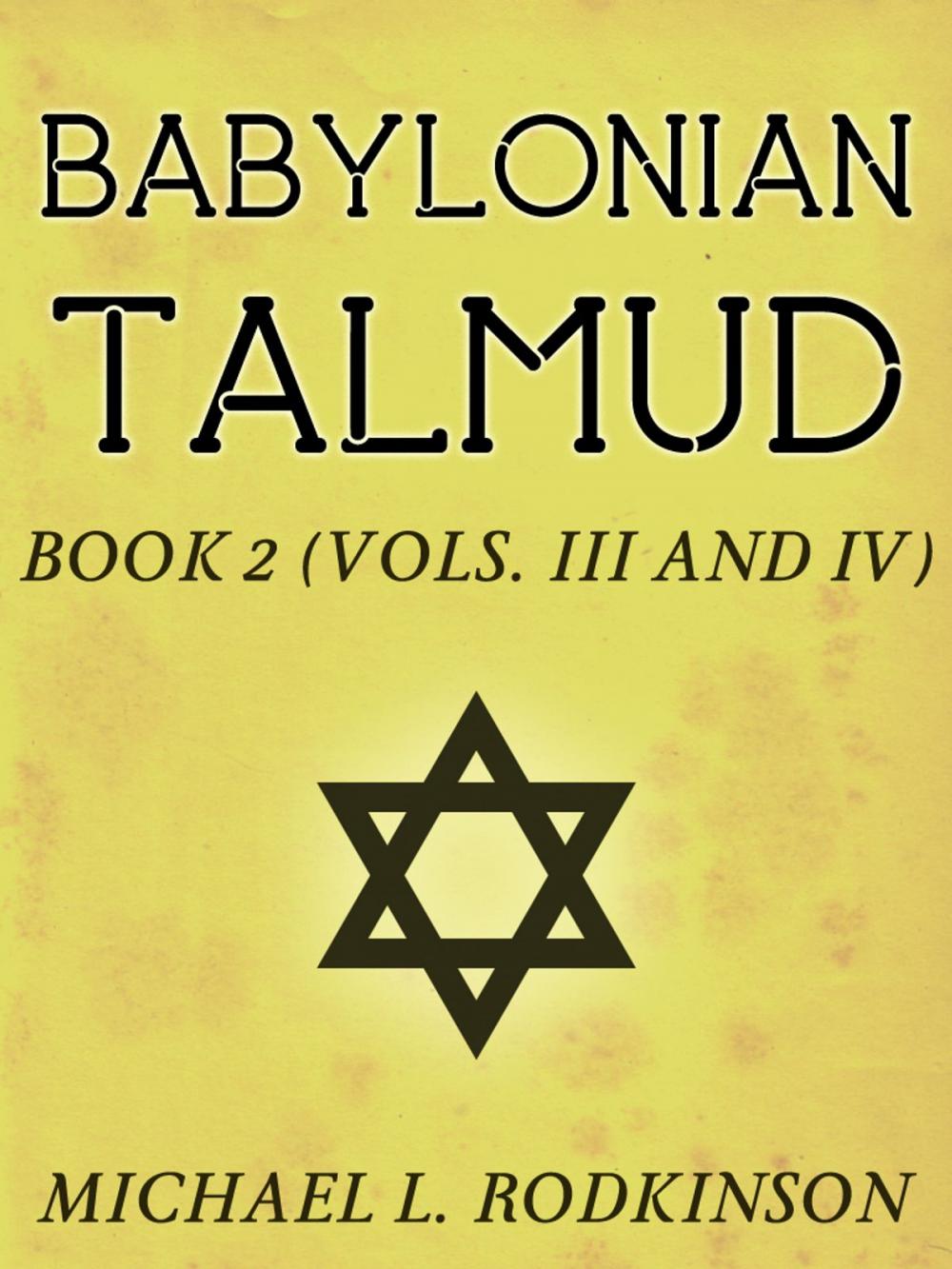 Big bigCover of Babylonian Talmud Book 2