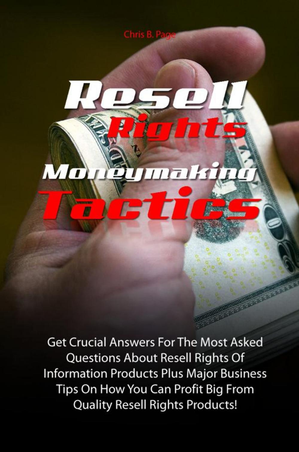 Big bigCover of Resell Rights Moneymaking Tactics