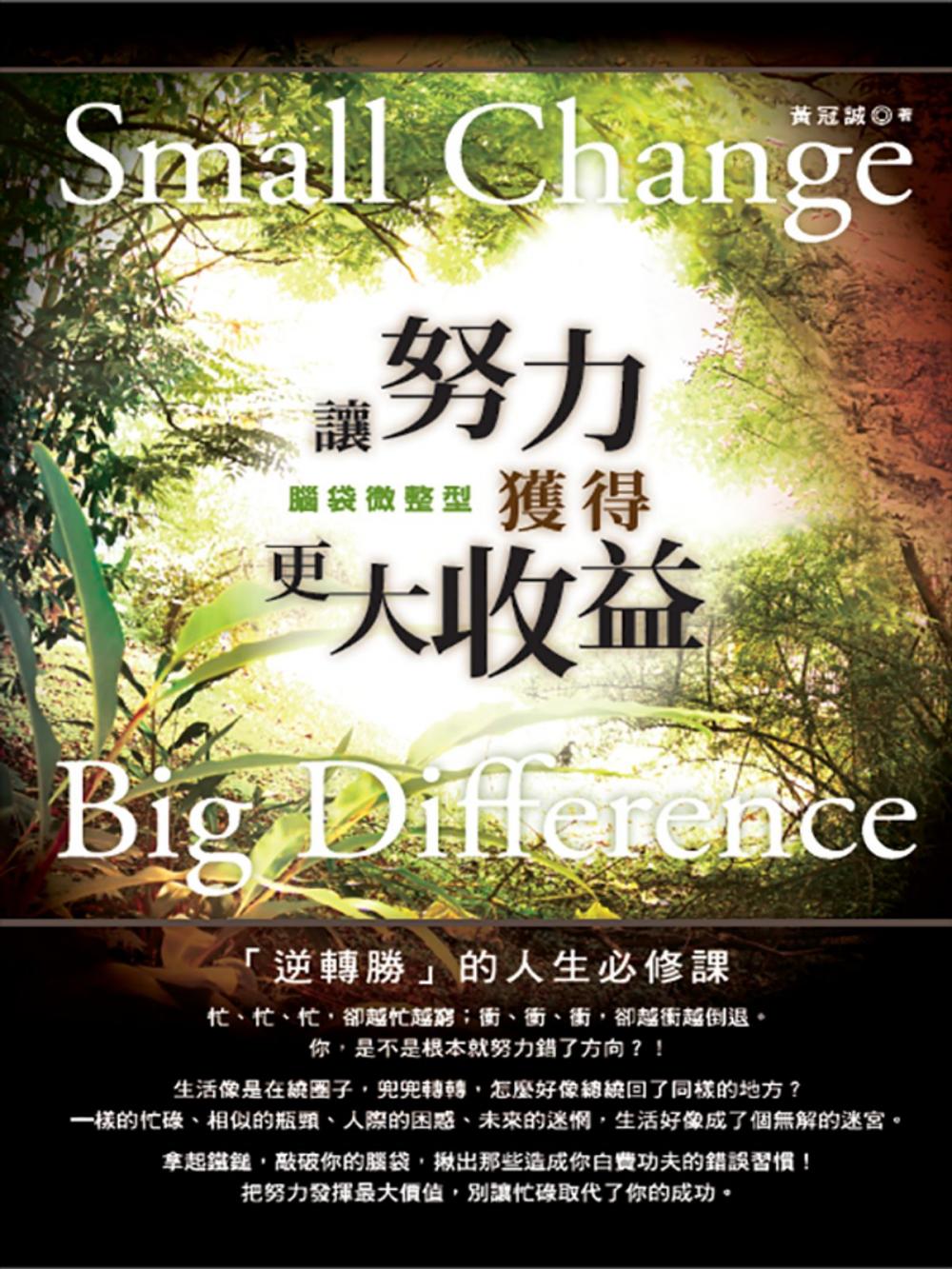 Big bigCover of 腦袋微整型：讓努力獲得更大收益