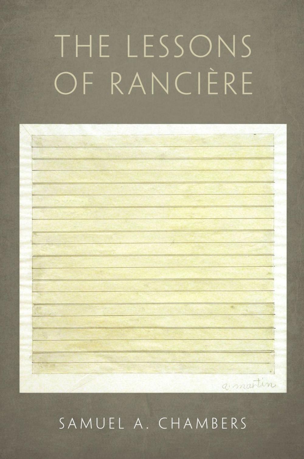 Big bigCover of The Lessons of Rancière