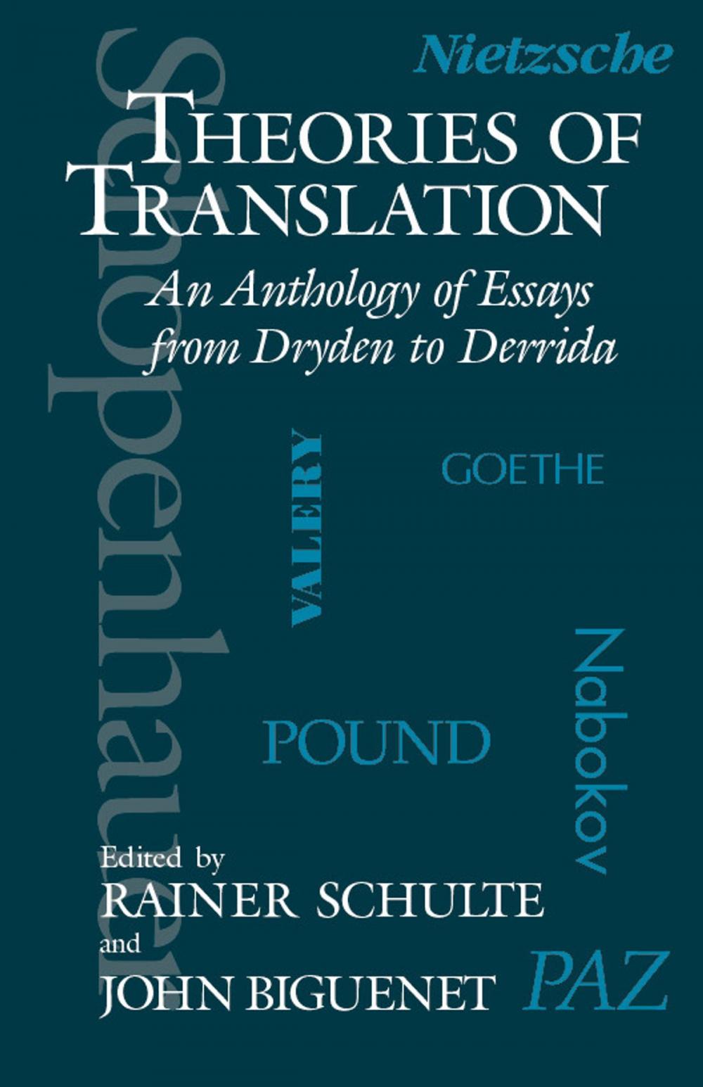 Big bigCover of Theories of Translation
