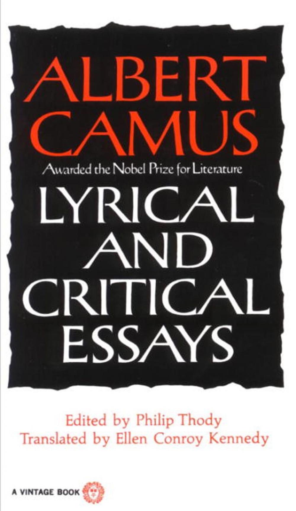 Big bigCover of Lyrical and Critical Essays