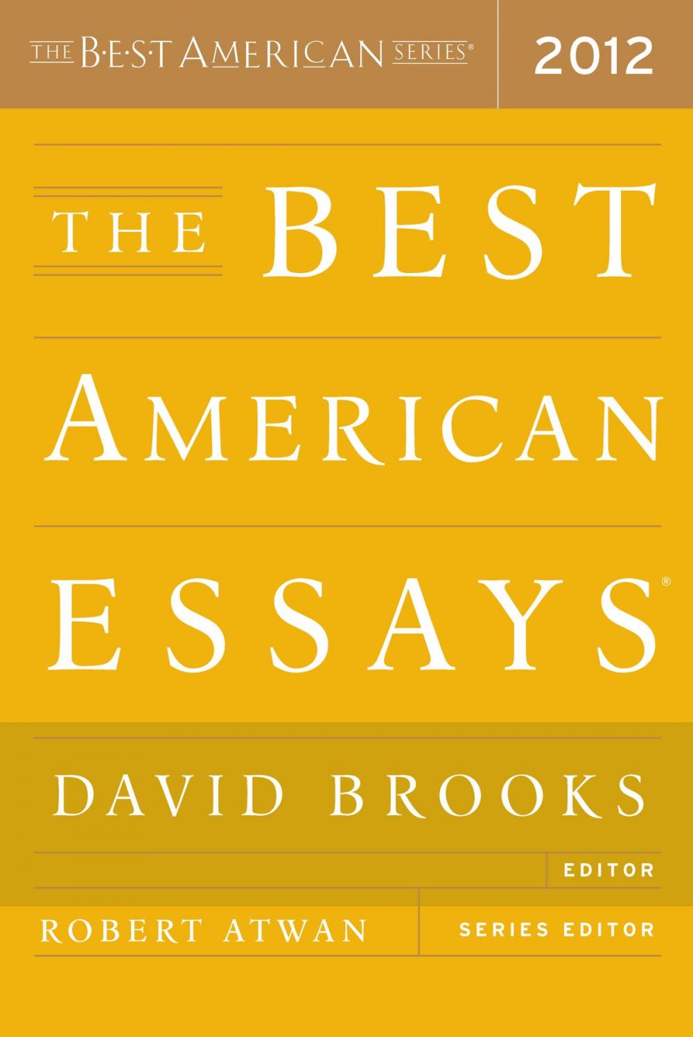 Big bigCover of The Best American Essays 2012